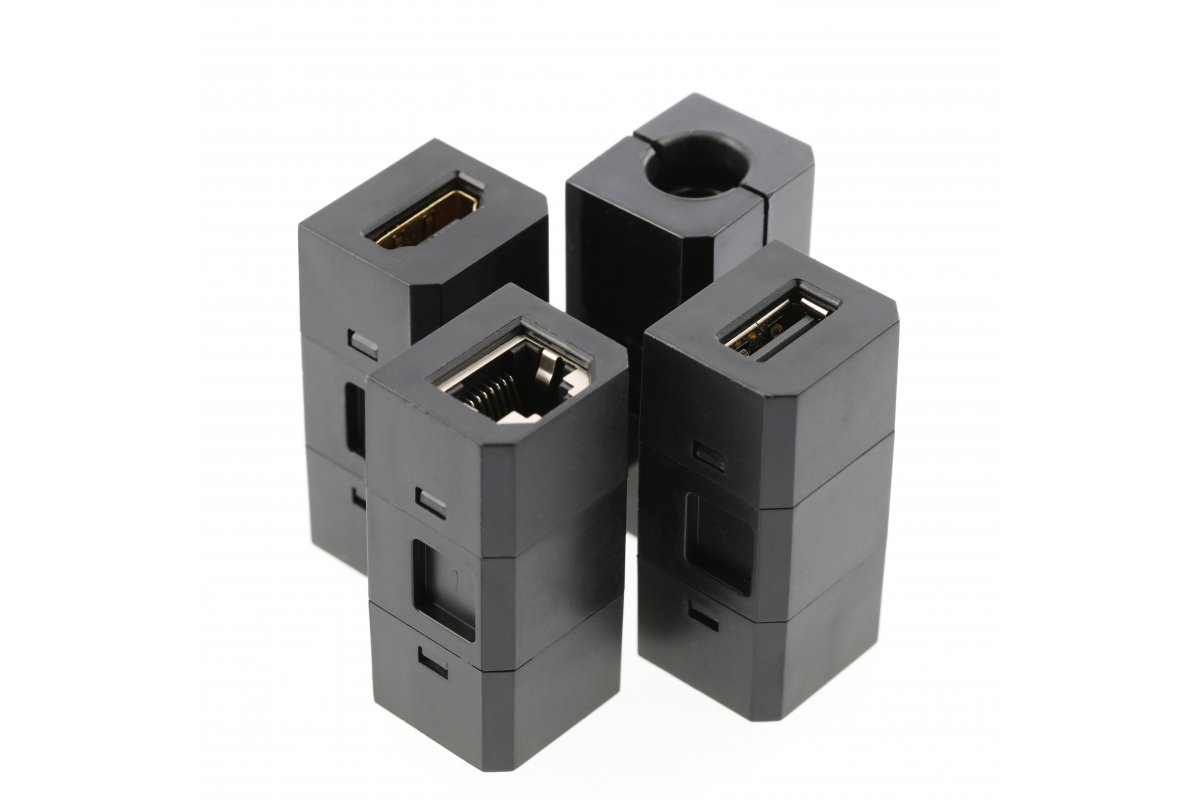 Produžni kabel stolni ugradni CHARGER PLUS, 1 schuko utičnica, USB A+C, USB-A, HDMI, RJ45, kabel 1,5m, crni