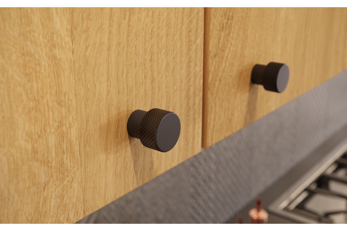 Dugme ručkica STRUCTURE, mat crna