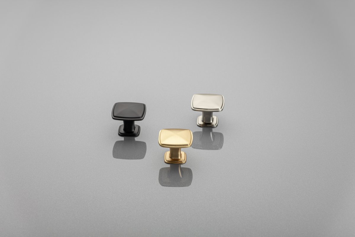 Dugme ručkica POINT, brušeno zlato