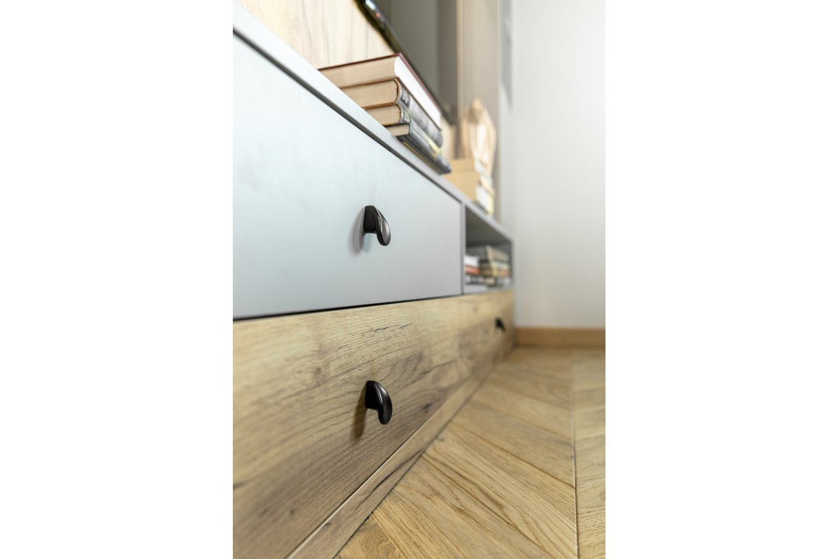 Gumb ručkica VENICE mat crna