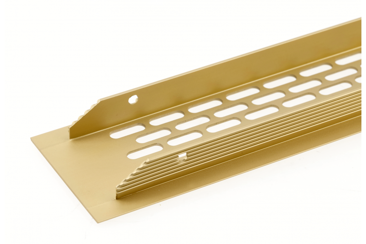 Rešetka W60 kratka, zaobljena, 60 x 245, zlatna