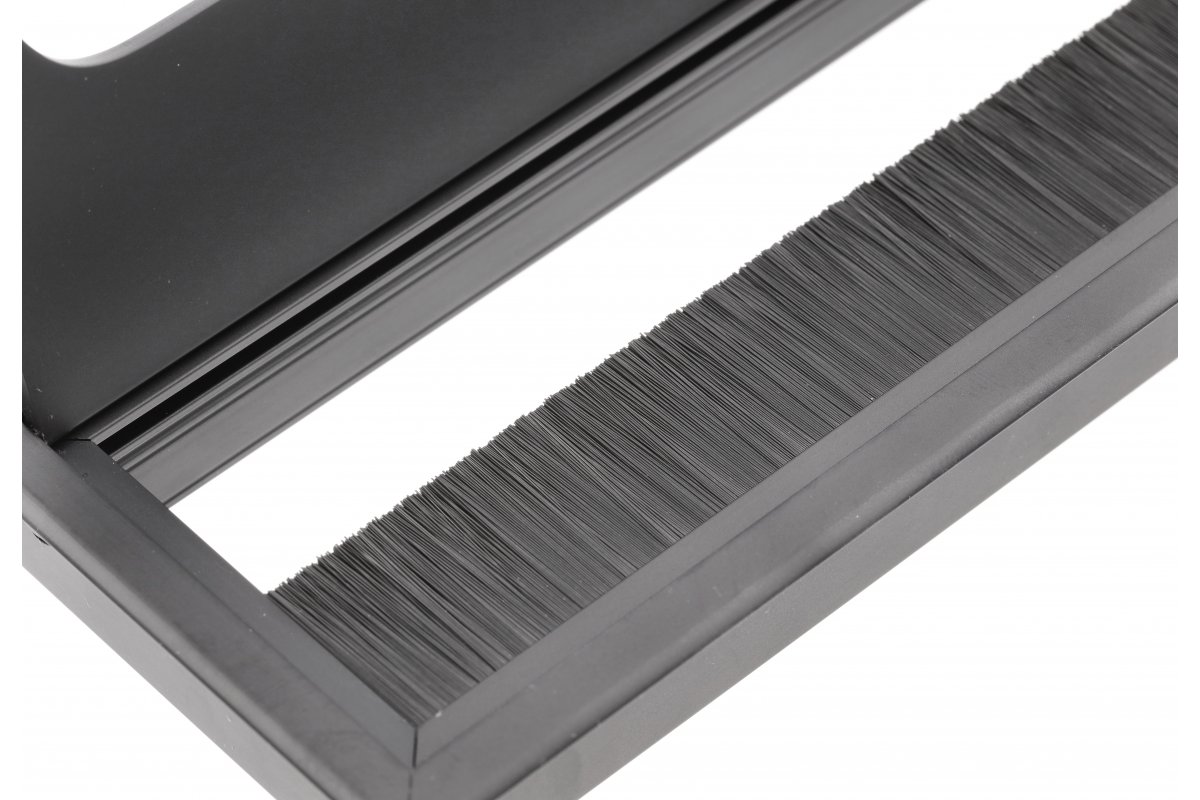 Stolni otvor za kablove MERIDA, 80x160, crni