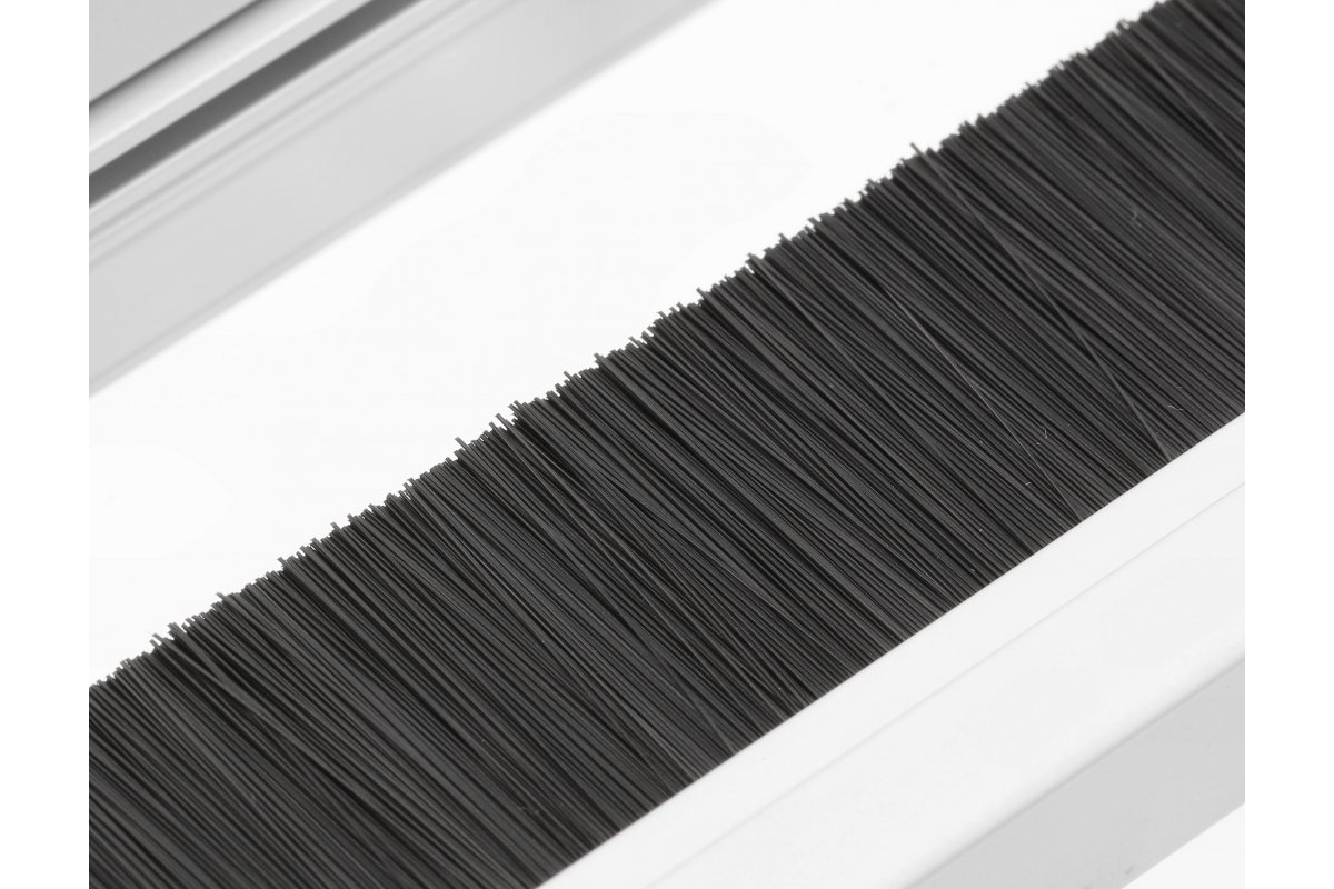 Stolni otvor za kablove MERIDA, 80x80, aluminij