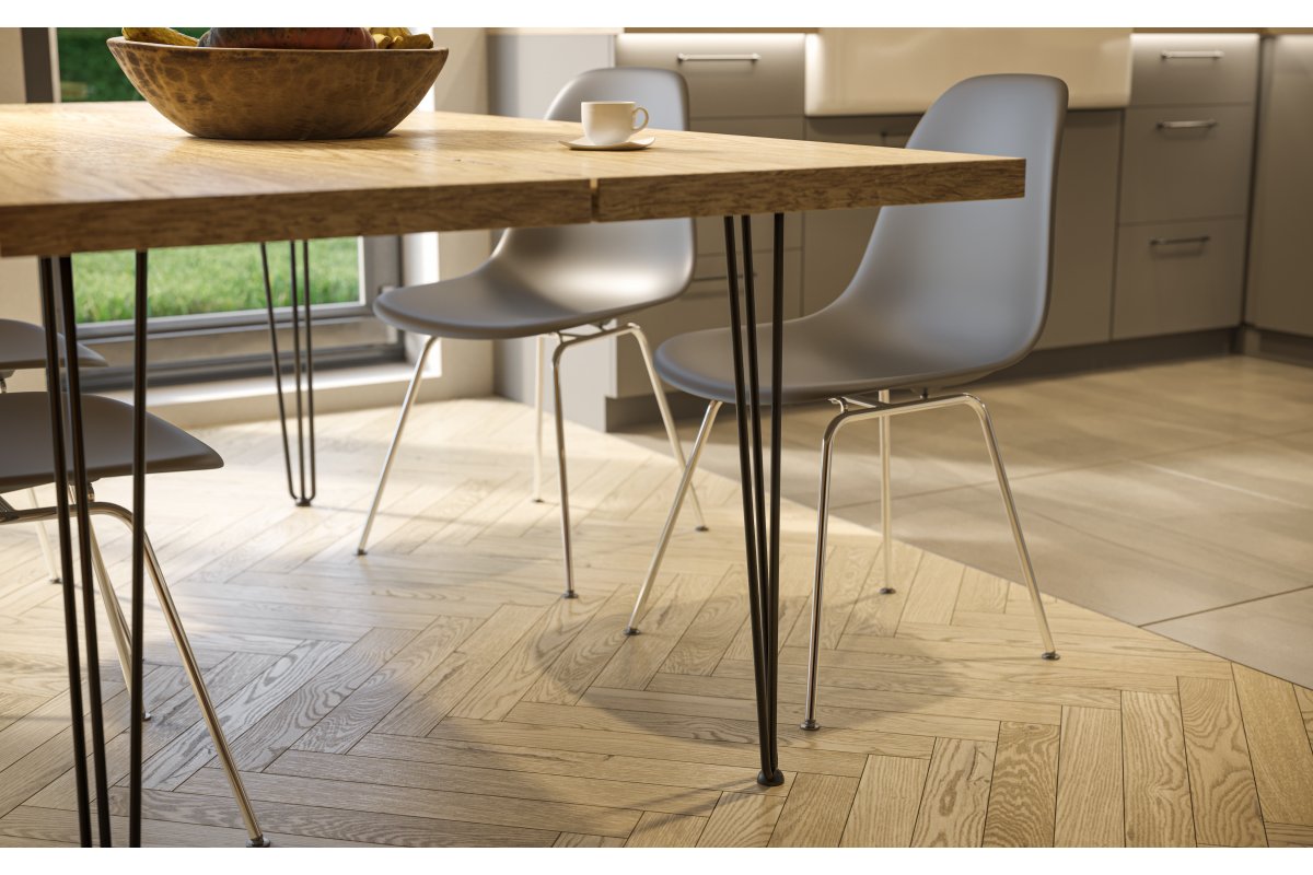 Noga za stol ARTO sa stopicom, 2 šipke, 10 x 406 mm, crna