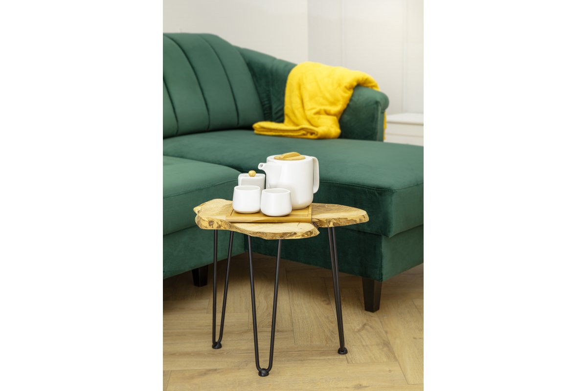 Noga za stol ARTO sa stopicom, 3 šipke, 10 x 711 mm, crna