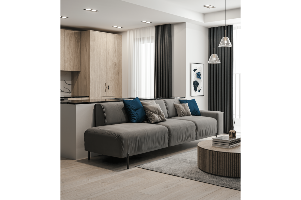 Noga RONDA, visina 180 mm, brušeno zlato