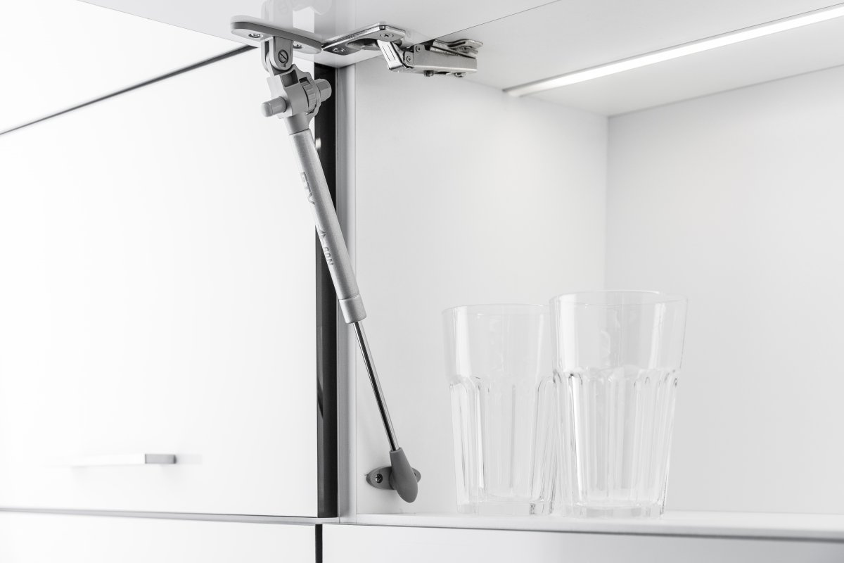 Plinski podizač s usporivačem 80 N, sivi