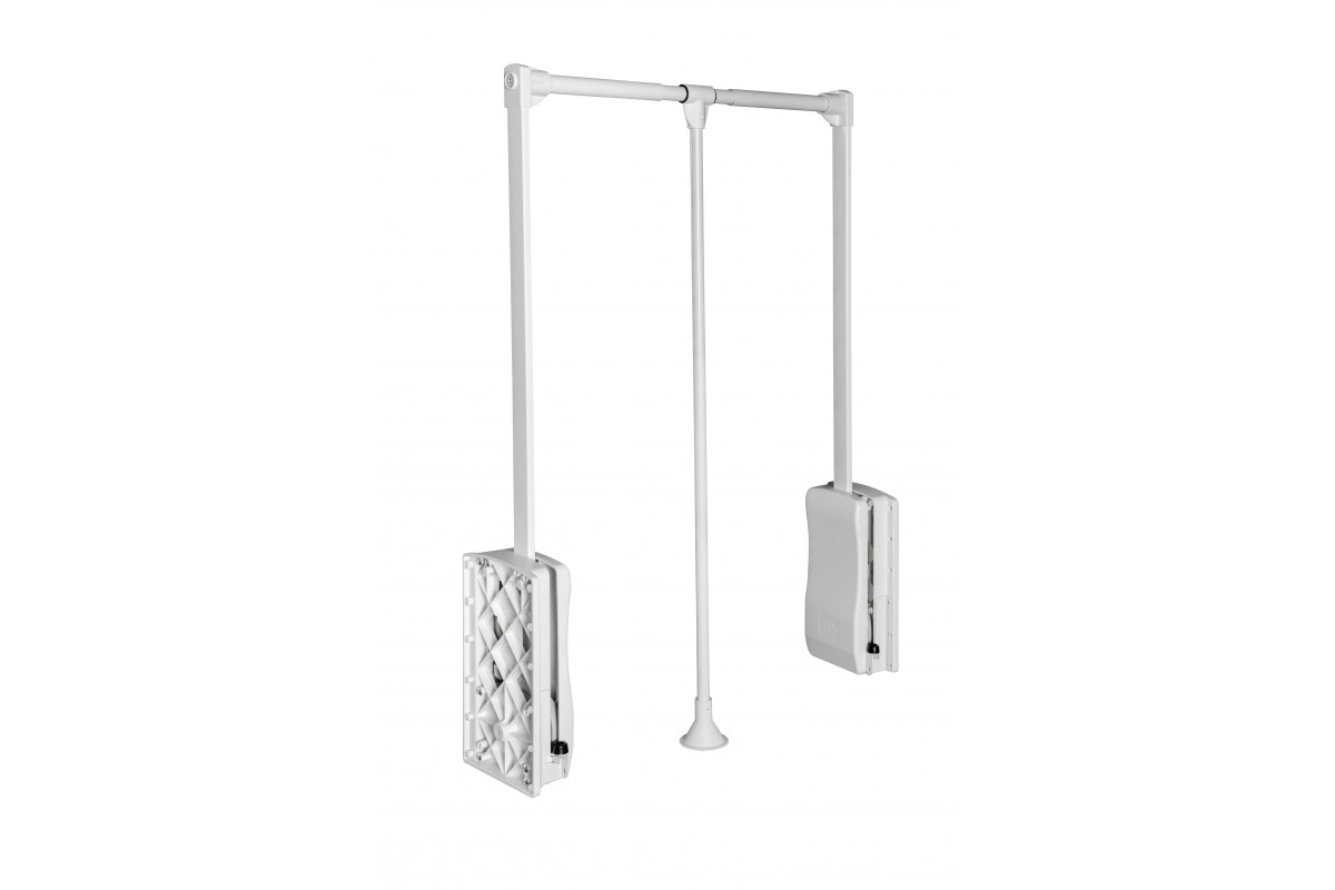 Garderobni lift 45/60, čelik- 100% bijeli