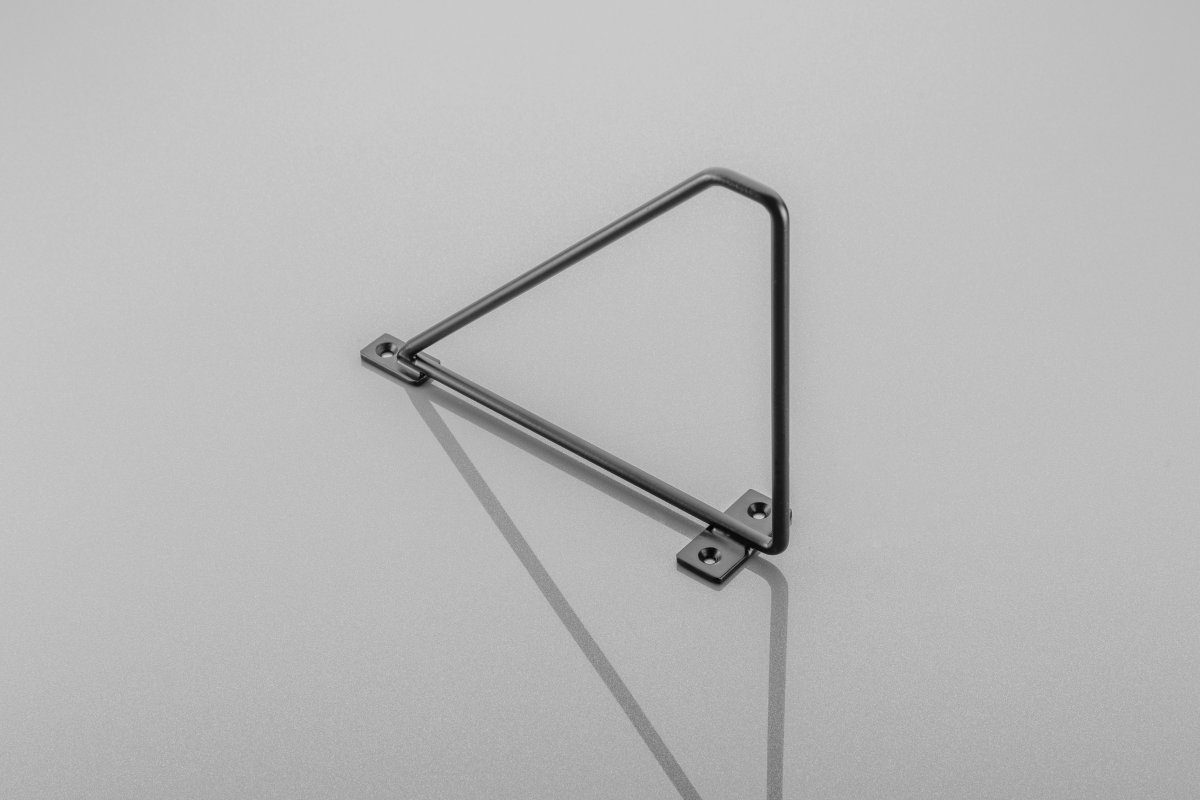 Nosač police BAR, 20x16 cm, crni mat