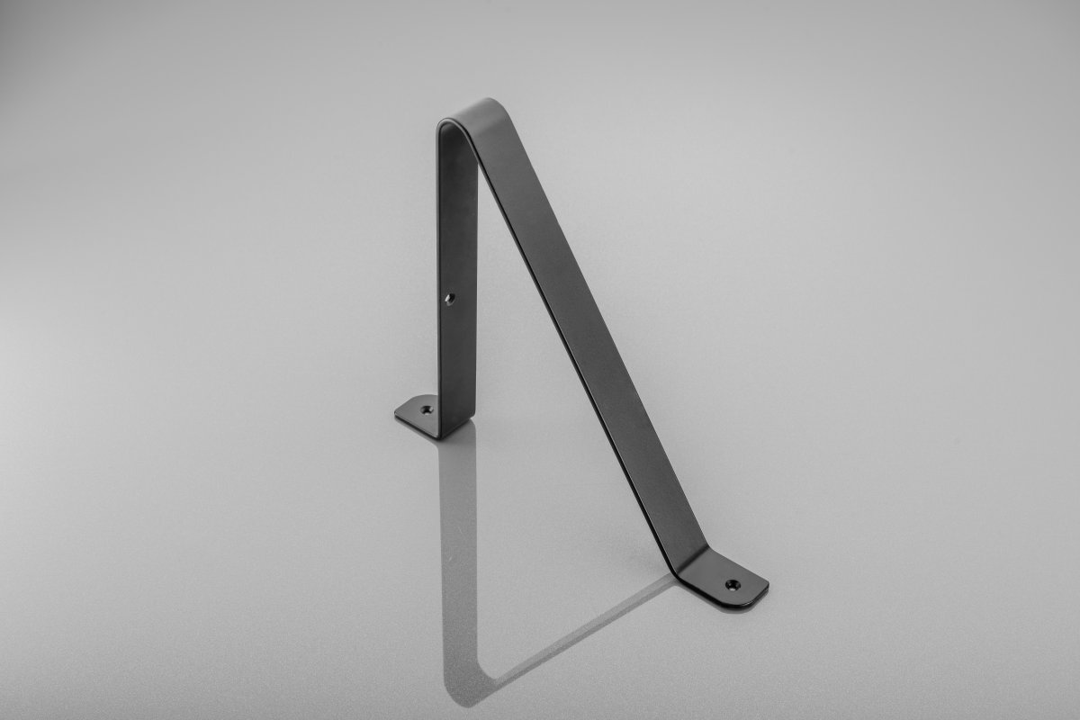 Nosač police GALA, 25x22 cm, crni mat