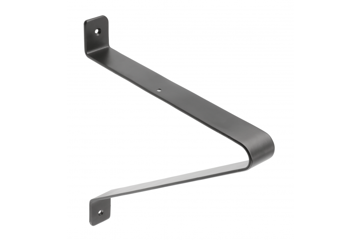 Nosač police GALA, 25x22 cm, crni mat