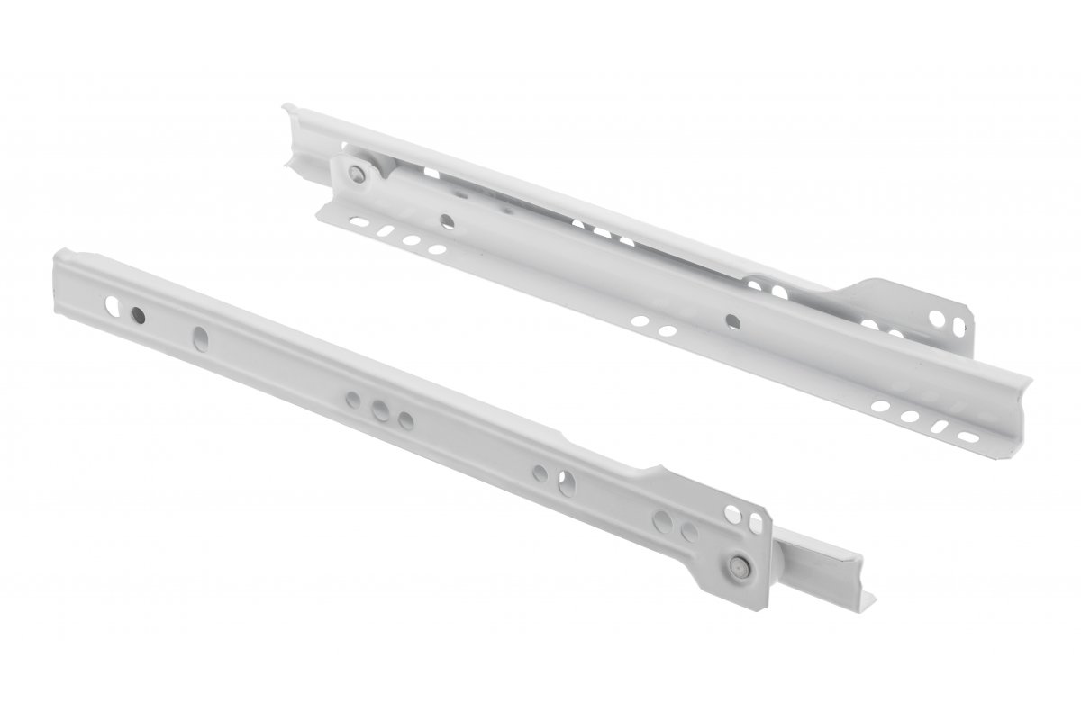 Samouvlačna vodilica ladice GTV L-450 <0,9mm> bijela