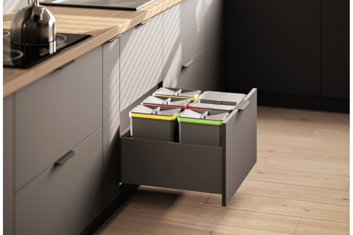 HEXA aluminijska ručka (mat crna) 160mm/190mm