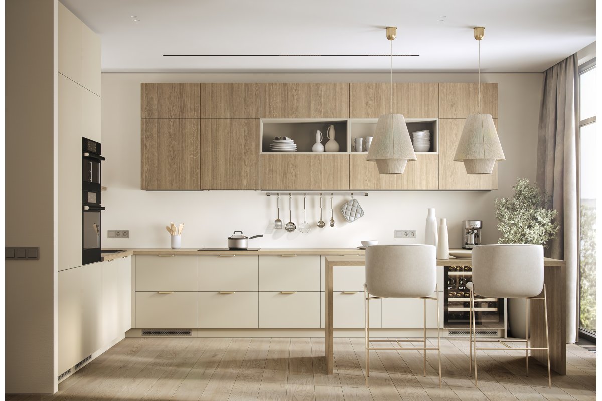 HEXA aluminijska ručka C=96 mm svijetlo brušeno zlato