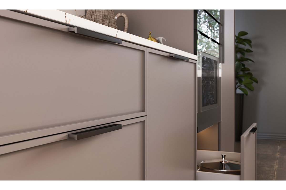 Ručka PILLAR  C=160 mm, L=190 mm, crna