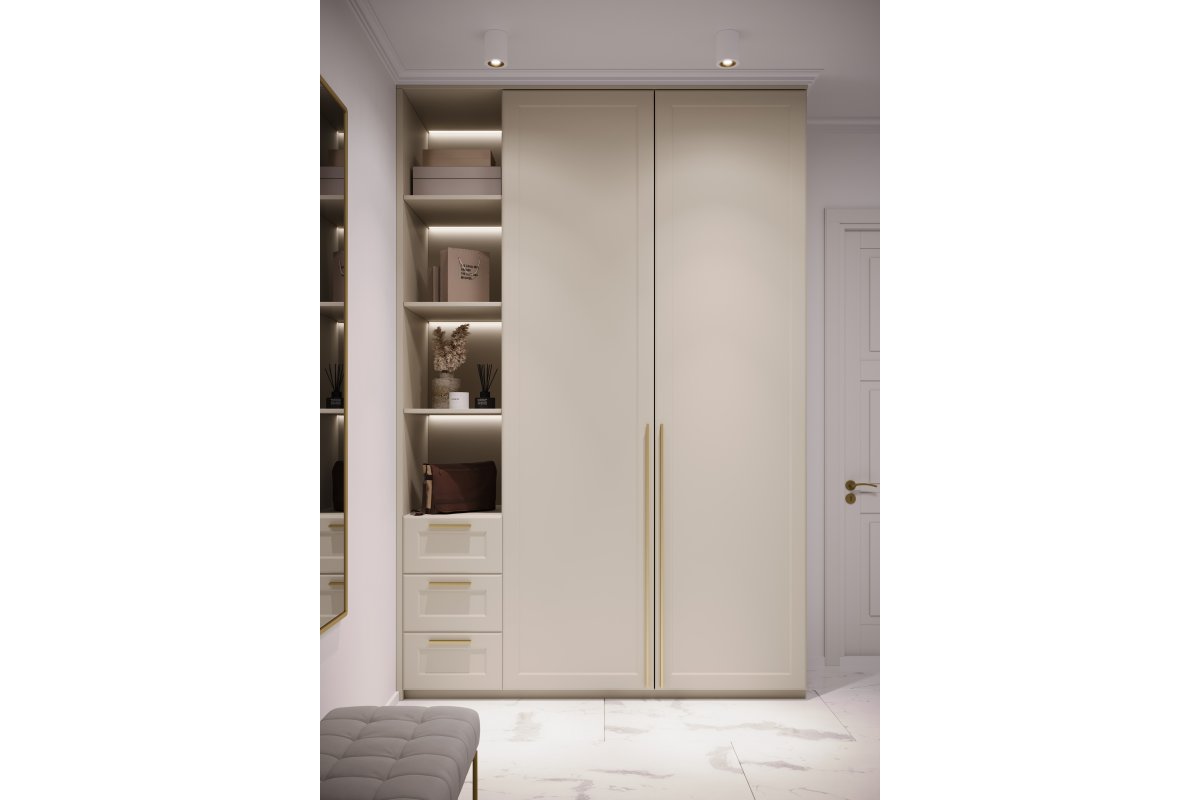 Ručka PILLAR  C=320 mm, L=360 mm, zlatna