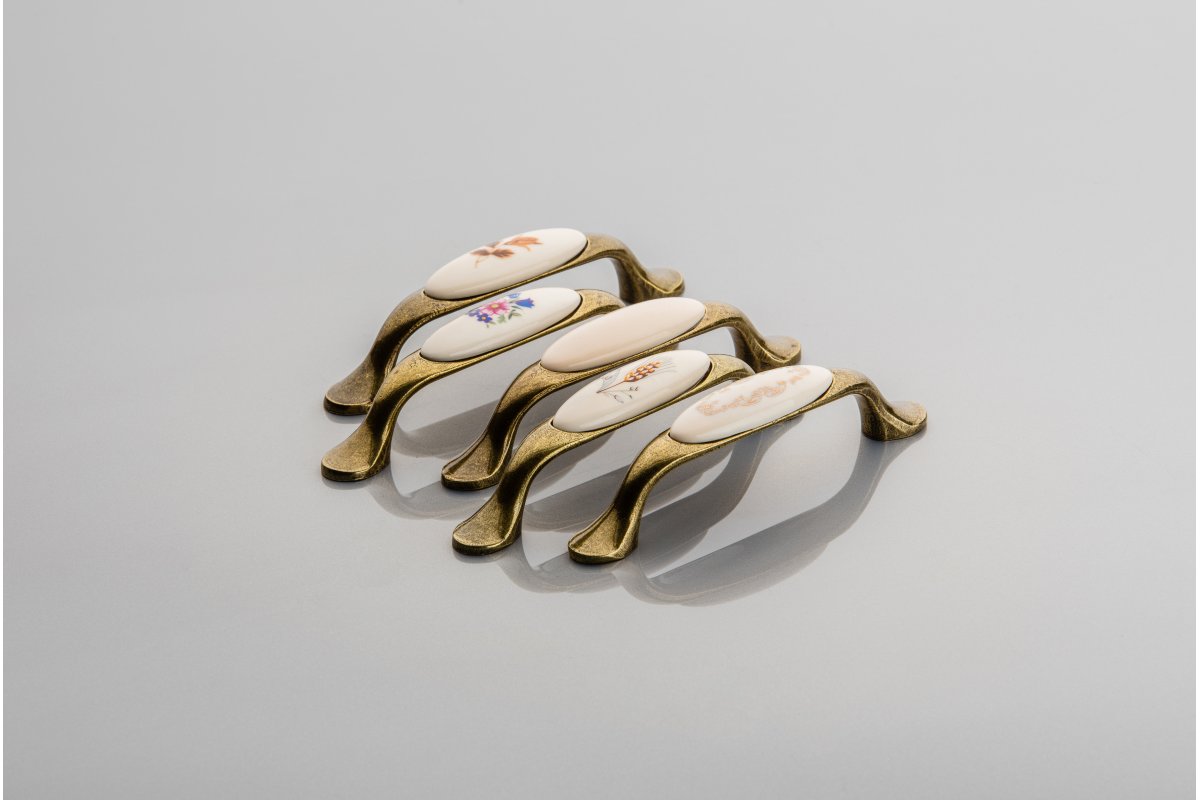 Porculanska ručkica (staro zlato) bez slikice, L-96 / WP-0728 PO