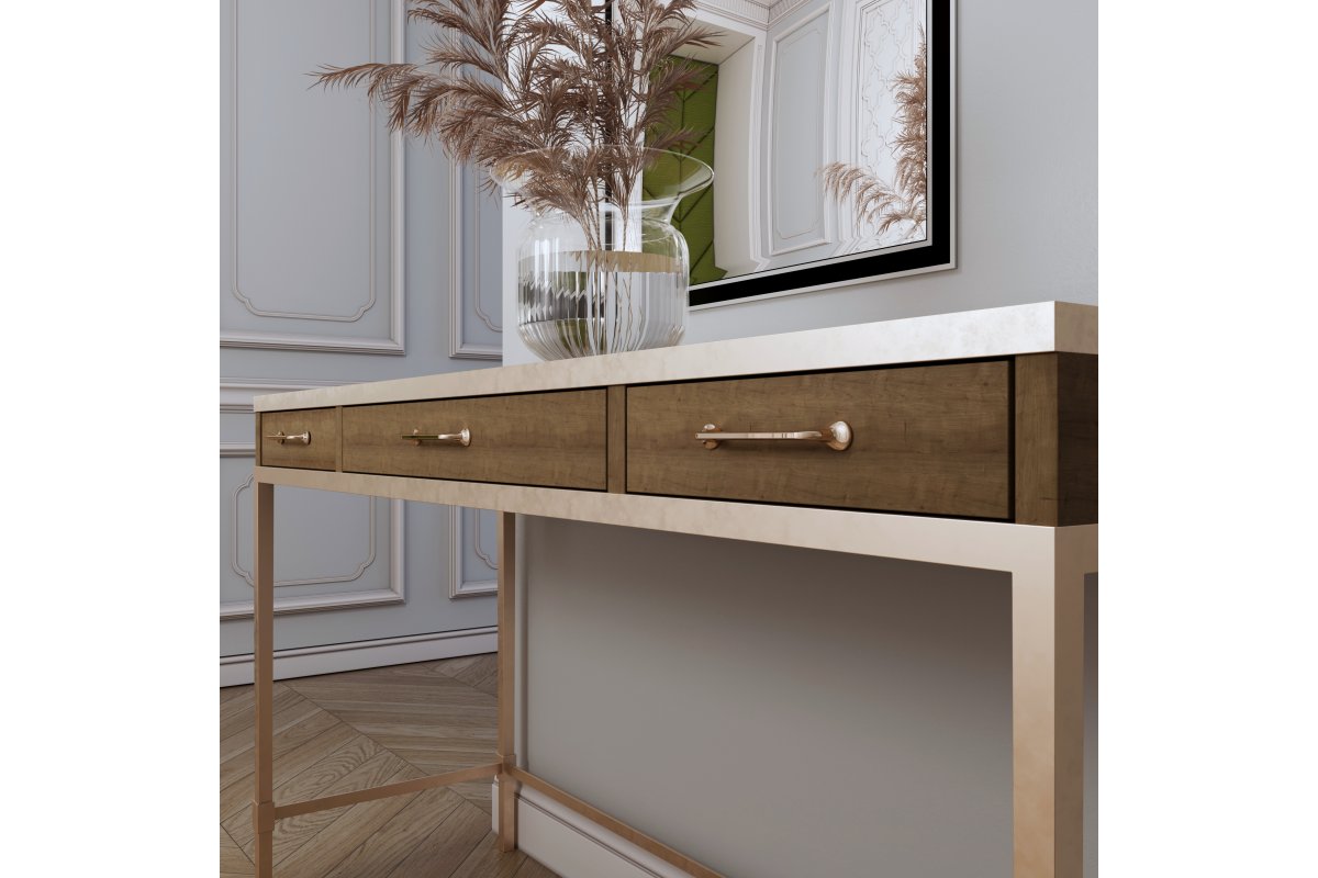 Zamak ručka FABRICIO C=128 mm mjed