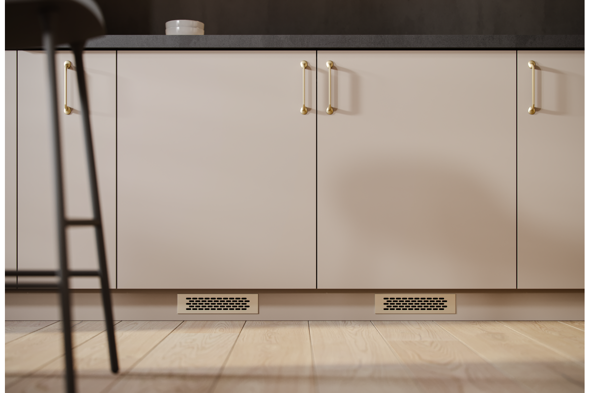 Ručkica FABRICIO C=128 mm brušeno zlato