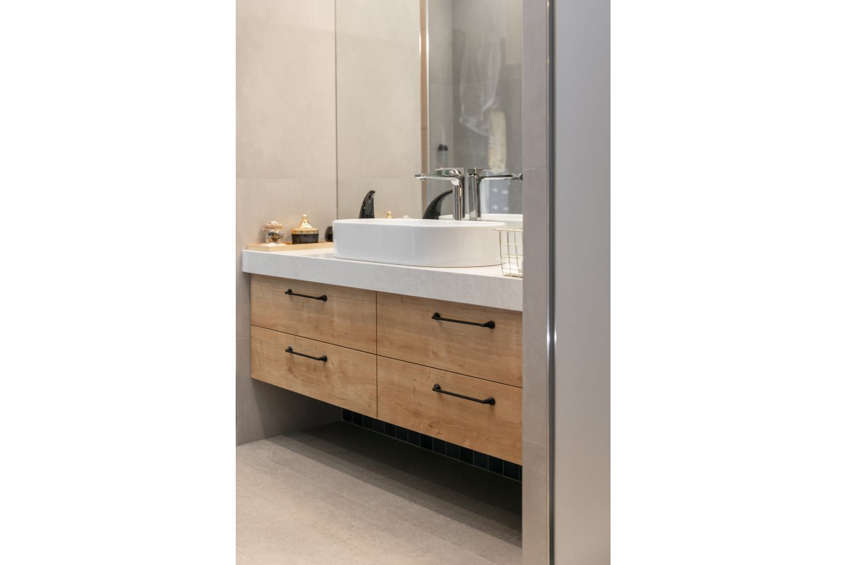 Ručkica FABRICIO C=128 mm mat crna