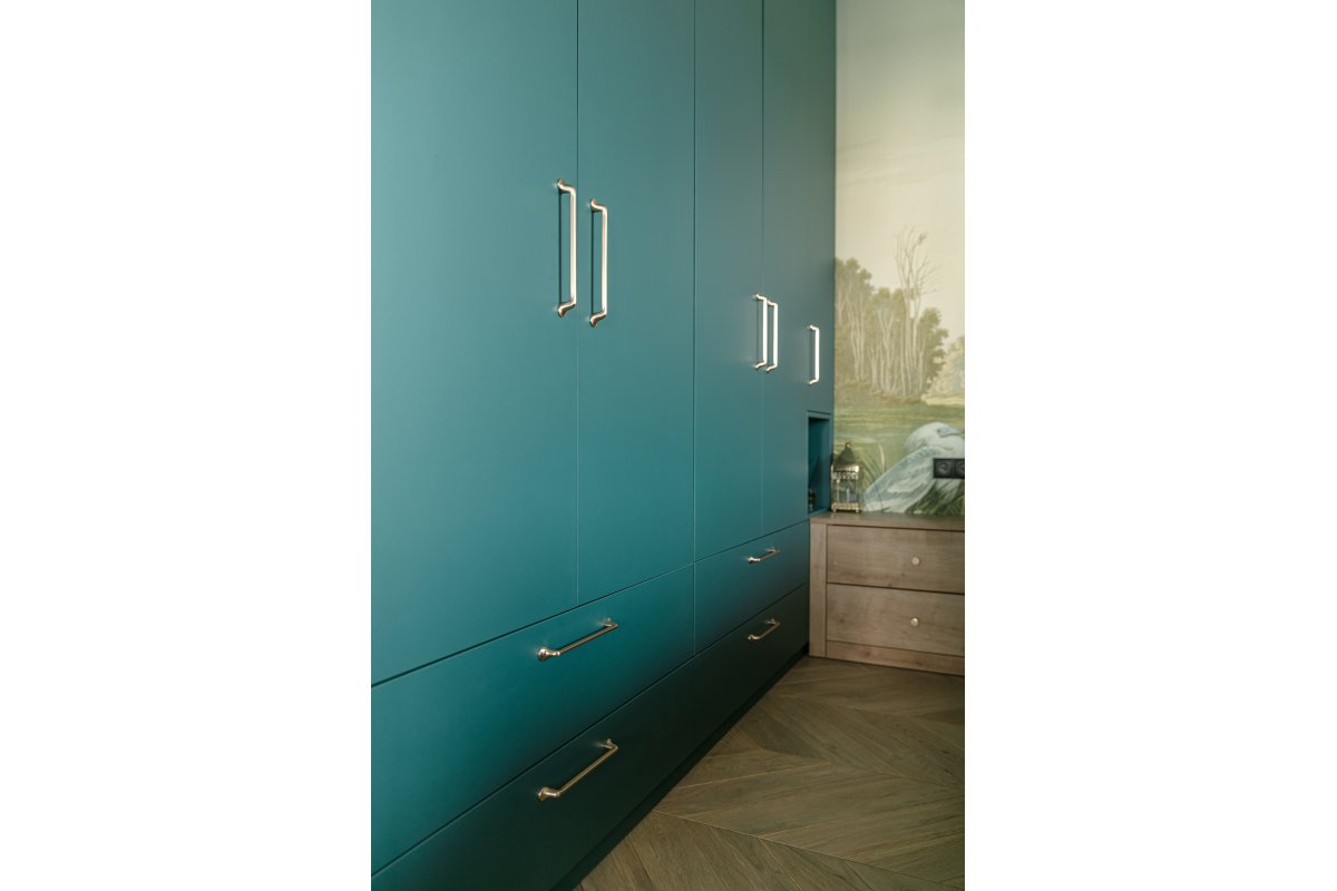 Ručkica FABRICIO C=320 mm brušeno zlato