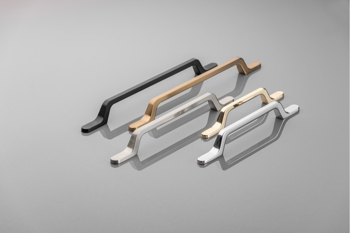 Ručkica FLAVIO c=96 mm, zlatna bronca