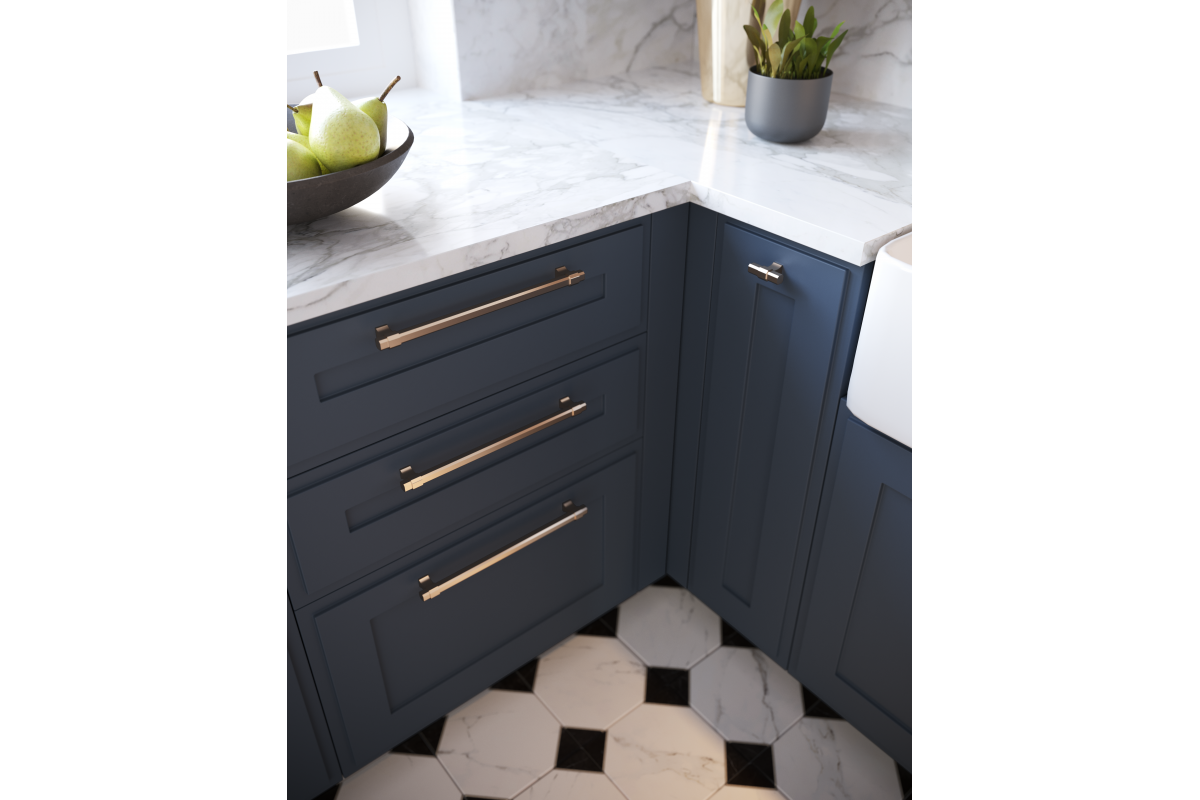 Ručkica  IMPERIAL, C=160 mm, L=194 mm, ZnAl, četkano zlato