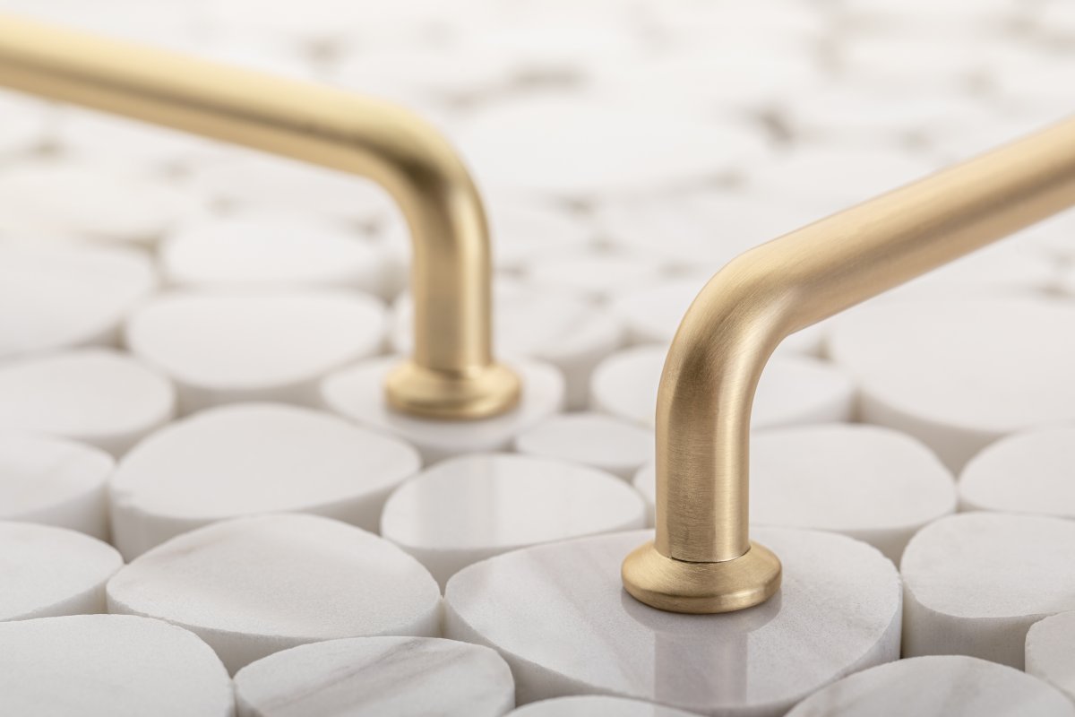 Ručkica  NORD, C=192 mm, četkano zlato