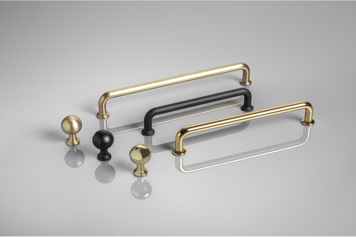 Ručkica  NORD, C=192 mm, mat crna