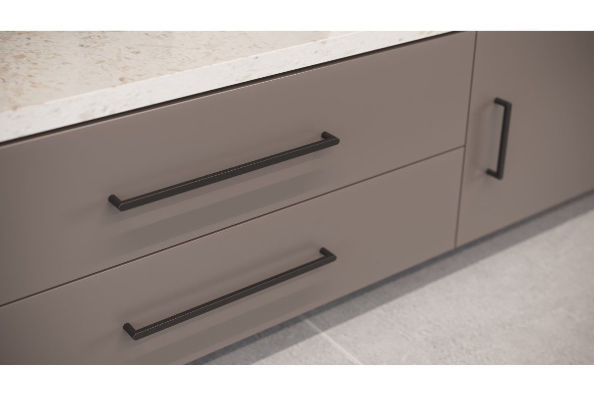 Ručkica  NYXA, C=128 mm, L=138 mm, ZnAl, crna