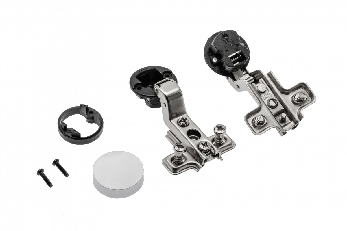 Spojnica za staklo GTV + podložak i ovalni poklopac aluminij CIG 07, h=0 mm, s euro vijkom, kriva